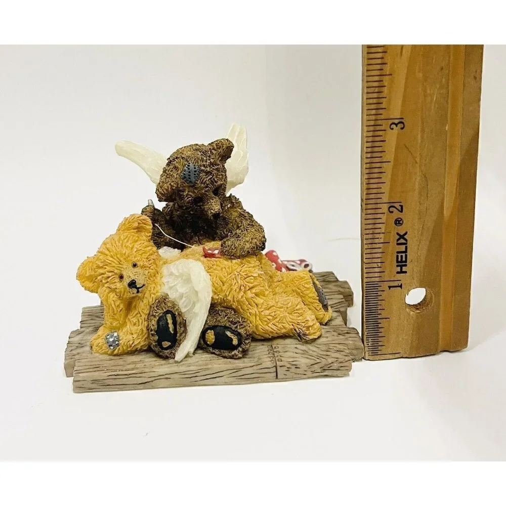 Teddy Bears Angels Figurine Murray Mending Bruin  Everybody Needs A Helping Hand